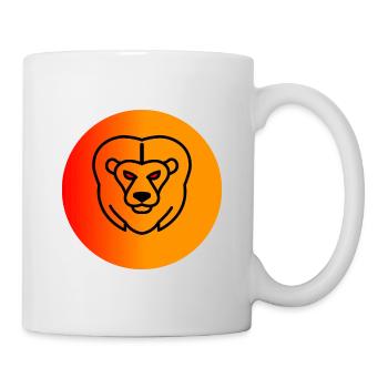 Lion aux yeux rouges - Mug blanc - blanc - Droite