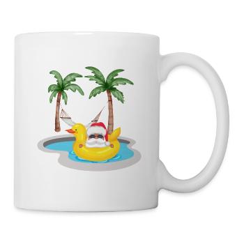 WEIHNACHTEN IM JULI SOMMER WEIHNACHTSMANN - Tasse - Weiß - Rechts