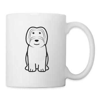 Cao da Serra de Aires Hund Cartoon Kawaii Illustrat - Tasse - Weiß - Rechts