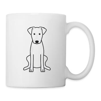 Berger De Beauce Dog Cartoon Kawaii Illustration - Mug - white - Right