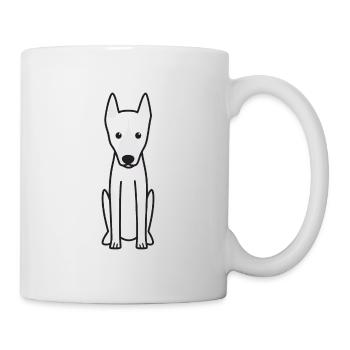 Canarien Warren Hound Dog Cartoon Kawaii Illustrat - Mug blanc - blanc - Droite