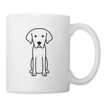 Cao De Castro Laboreiro Hund Cartoon Kawaii Illustr - Tasse - Weiß - Rechts