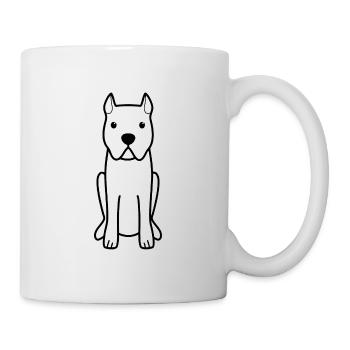 Cane Corso Chien Dessin Animé Kawaii Illustration - Mug blanc - blanc - Droite