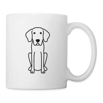 Bavarian Mountain Hound Dog Cartoon Kawaii Illustr - Mug - white - Right