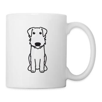 Bosnischer rauer Hund Cartoon Kawaii Illus - Tasse - Weiß - Rechts