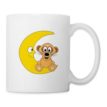 ERDMÄNNCHEN - MOND - TIER - KIND - BABY - Tasse - Weiß - Rechts