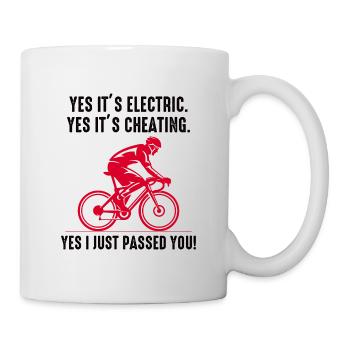 E-Bike Electric Bicycle Bike Cycling Biker Mtb - Mug - white - Right