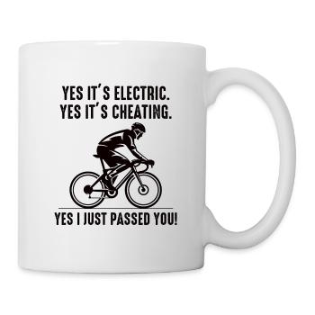 E-Bike Electric Bicycle Bike Cycling Biker Mtb - Mug - white - Right