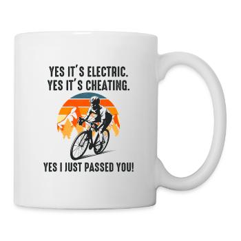 E-Bike Electric Bicycle Bike Cycling Biker Mtb - Mug - white - Right