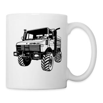 Unimog - Oldtimer - Offroad - Dispositif moteur universel - Mug blanc - blanc - Droite