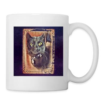 chat noir, notre chéri, Minya 03 - Univers - Mug blanc - blanc - Droite