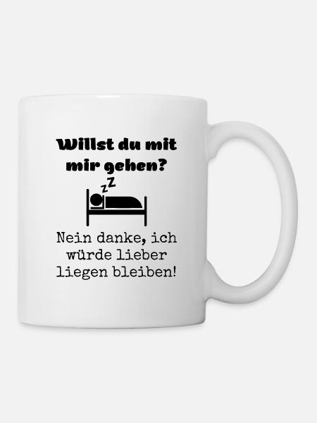 Willst du mit mir gehen? - Tasse - Weiß