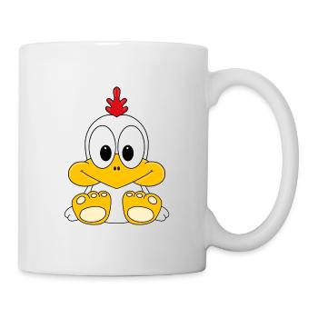 HUHN - TIER - BAUERNHOF - TIERISCH - KIND - BABY - Tasse - Weiß - Rechts