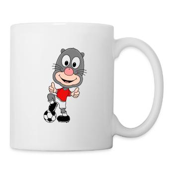 MAULWURF - FUßBALL - SPORT - TIER - TIERISCH - Tasse - Weiß - Rechts
