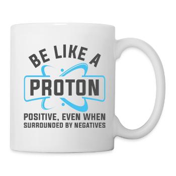 Soyez comme un proton - Mug blanc - blanc - Droite