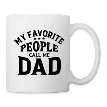 Mes personnes préférées m'appellent papa - Mug blanc - blanc - Droite