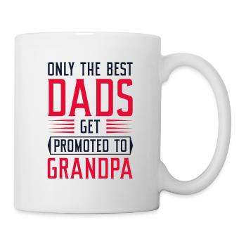 Nur die besten Väter werden zum Opa befördert - Tasse - Weiß - Rechts