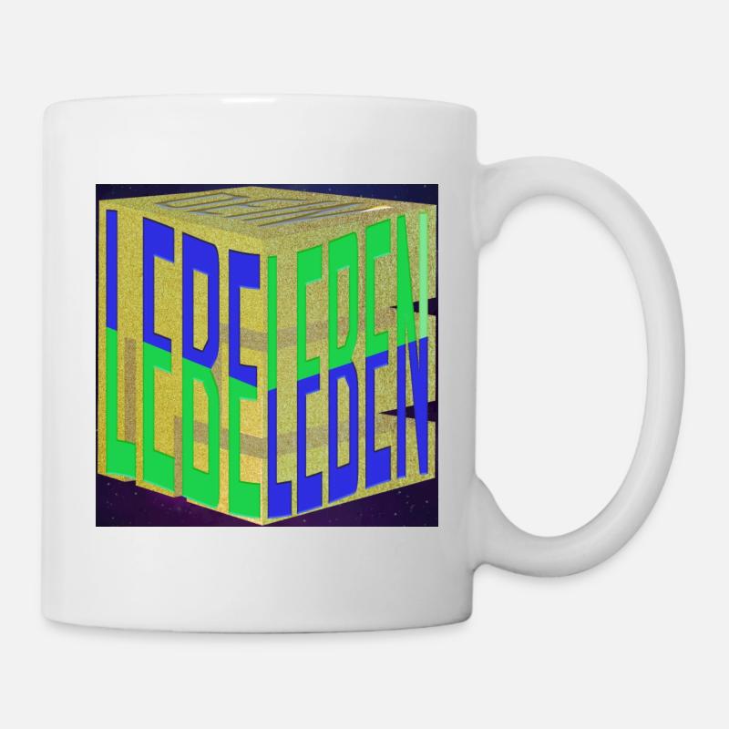 Live Your Life - Cube - Universe - Mug - white