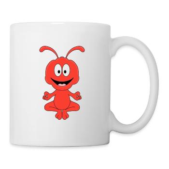 AMEISE - YOGA - TIER - TIERISCH - KIND - BABY - Tasse - Weiß - Rechts