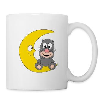 MAULWURF - MOND - TIER - KIND - BABY - Tasse - Weiß - Rechts