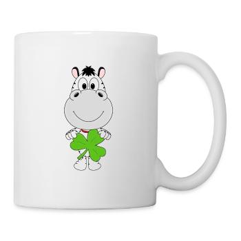 ZEBRA - KLEEBLATT - TIER - TIERISCH - KIND - BABY - Tasse - Weiß - Rechts