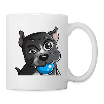 Chiot mignon avec balle - Mug blanc - blanc - Droite