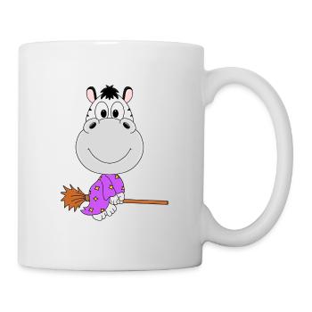 ZEBRA - HEXEN - HEXENBESEN - TIER - KINDER - BABY - Tasse - Weiß - Rechts