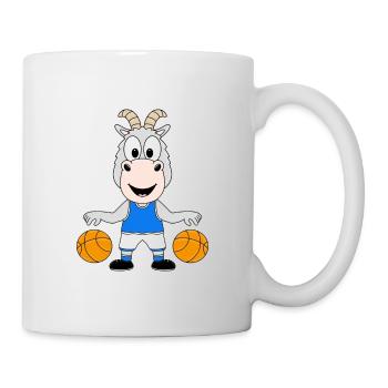 ZIEGE - BASKETBALL - SPORT - TIER - KIND - BABY - Tasse - Weiß - Rechts