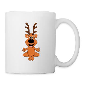 REH - YOGA - TIER - TIERISCH - KIND - BABY - FUN - Tasse - Weiß - Rechts