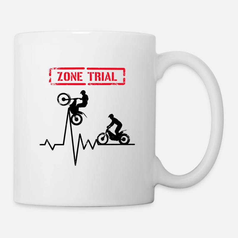 Zone trial - Heartbeat Moto Trial - Mug - white