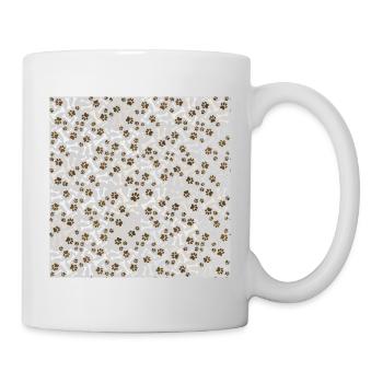 Dogs Bones And Paws pattern - Mug - white - Right