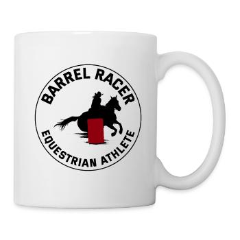 Barrel Racer Racing Reiten Reiten Rennen Rodeo - Tasse - Weiß - Rechts