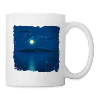Capri de nuit - Mug blanc - blanc - Droite