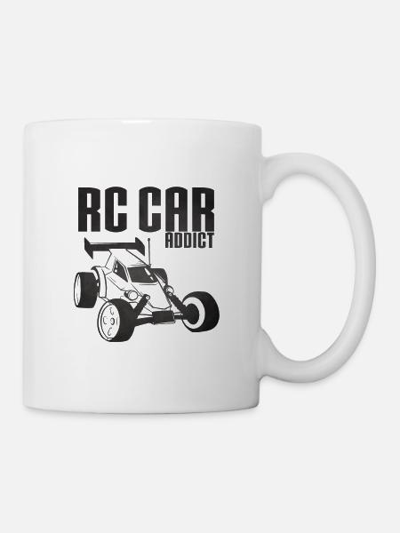 RC Auto süchtig - Leidenschaft ferngesteuertes Auto - Tasse - Weiß