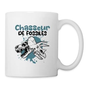 Chasseur de fossiles de dino - Mug blanc - blanc - Droite
