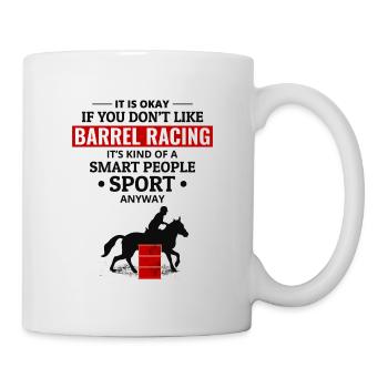 Barrel Racer Rodeo Racing Horse Riding Race Lustig - Tasse - Weiß - Rechts