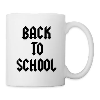 Back To School Schulanfang Schulbeginn Geschenk - Tasse - Weiß - Rechts