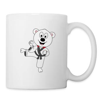 EISBÄR - KARATE - JUDO - SELBSTVERTEIDIGUNG - TIER - Tasse - Weiß - Rechts