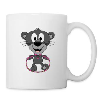 PANTHER - SPRINGSEIL - SEILSPRINGEN - TIER - BABY - Tasse - Weiß - Rechts
