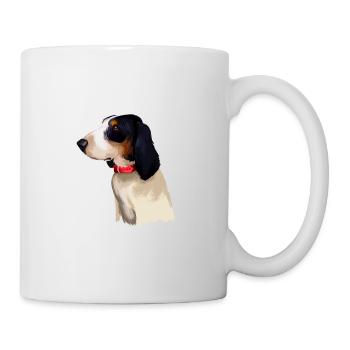 Ariegeois Dog Watercolor Sketch Illustration - Mug - white - Right