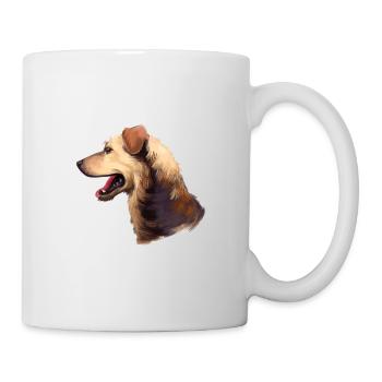 Illustration de l’aquarelle autrichienne pinscher dog - Mug blanc - blanc - Droite