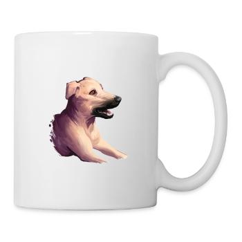 Kombai Hund Aquarell Farbe Illustration - Tasse - Weiß - Rechts