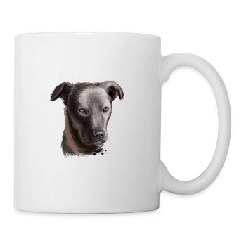 Cursinu Dog Watercolor Sketch Illustration - Mug - white - Right