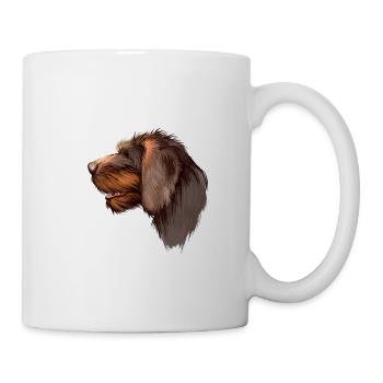 Cesky Fousek Aquarelle de chien Illustration - Mug blanc - blanc - Droite