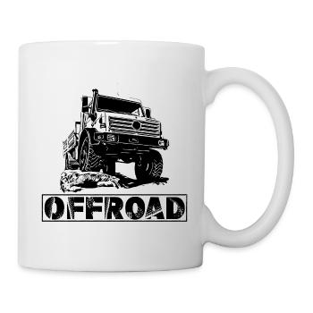 Unimog - Oldtimer - Offroad - Dispositif moteur universel - Mug blanc - blanc - Droite