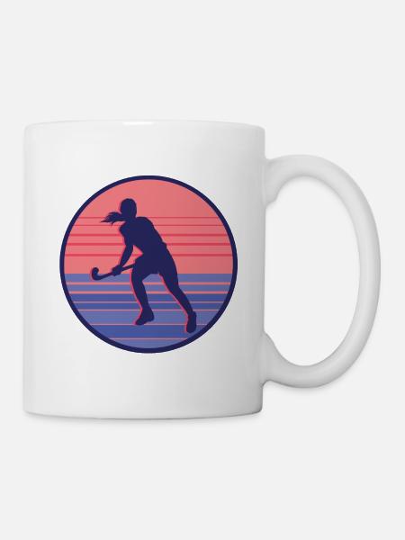 Hockeyspielerin Feldhockey Mädchen Hockey Frauen - Tasse - Weiß