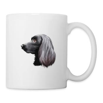 Munsterlander Grande Aquarelle de Chien Illustration - Mug blanc - blanc - Droite