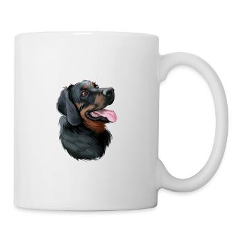 Illustration de l’aquarelle du chien de chasse polonais - Mug blanc - blanc - Droite