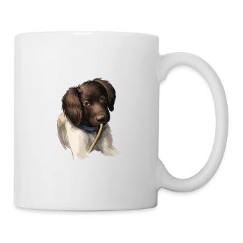 Munsterlander Small Dog Watercolor Illustration - Mug - white - Right