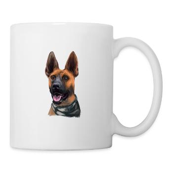 Illustration de l’aquarelle Plott Hound Dog - Mug blanc - blanc - Droite